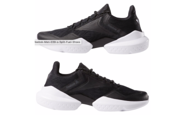 Reebok Men's Split Fuel Shoes Black True Grey White